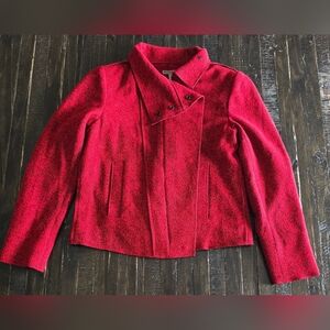 Sharon Young Full Zip Jacket Blazer Women's Size Small Rayon Blend